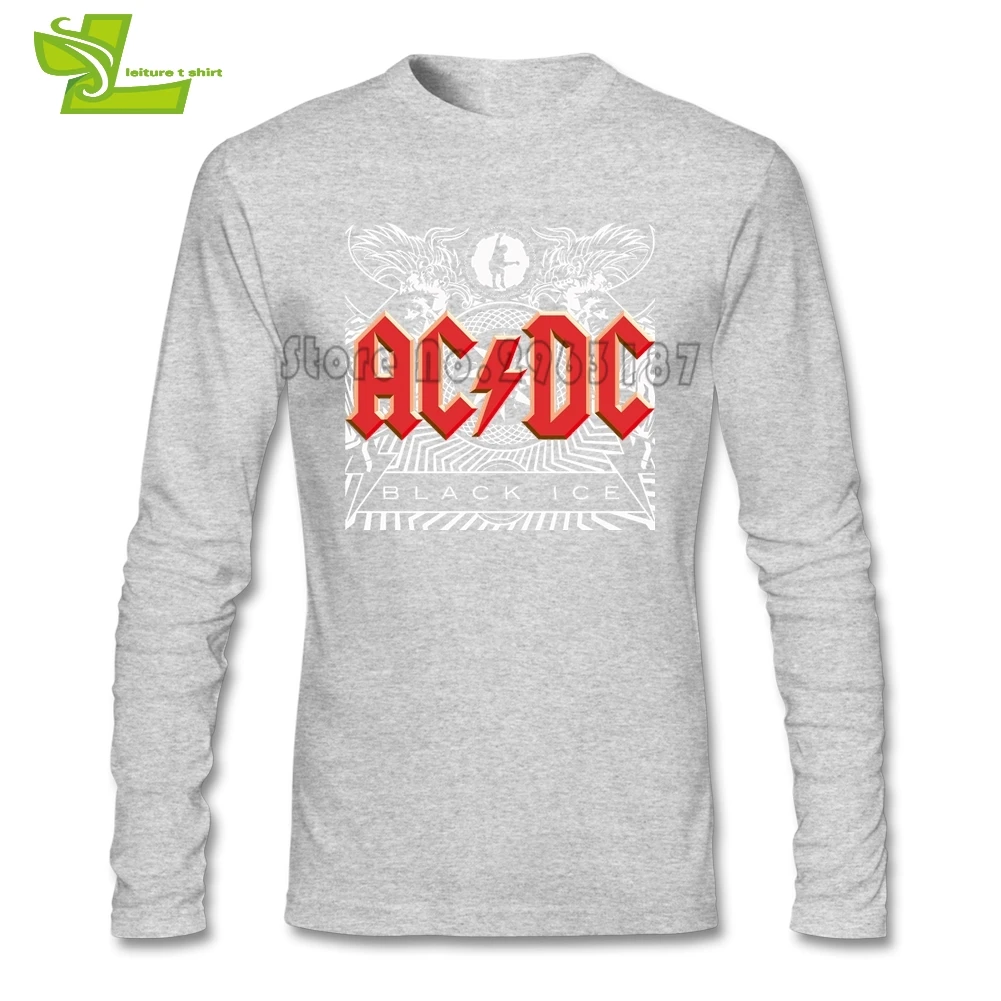 Футболка Malcolm Young Acdc, подростковые Новейшие Уникальные футболки, домашняя одежда, футболки высокого качества, мужские осенние футболки с графикой для подростков - Цвет: Серый