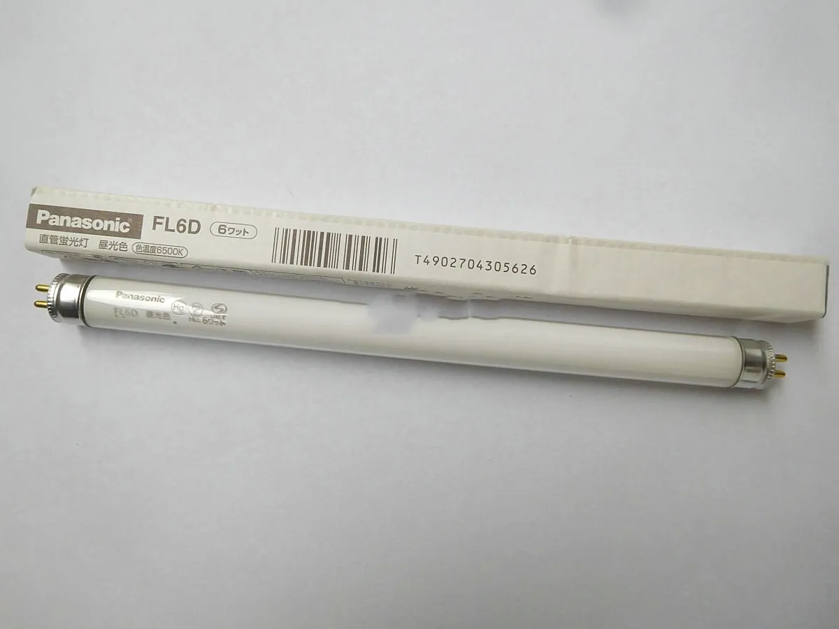 

Для 2PSC TOSHIBA FL6D 6 Вт флуоресцентная лампа трубки, дневной линейный лампы