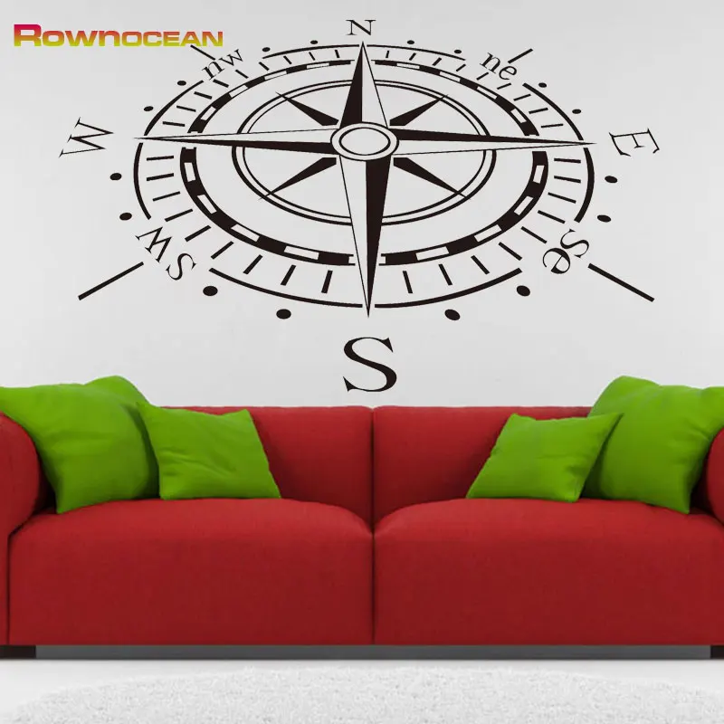 Nautical Compass Vinyl Decal Window/Car/Truck ***AVAILABLE 20 COLORS*** 