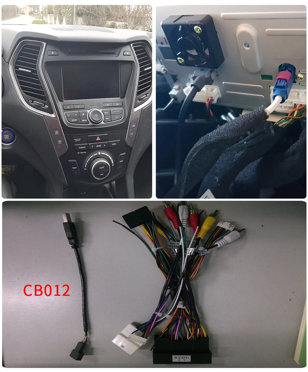 Top Dasaita 9" Android 9.0 Car GPS Radio Player for Hyundai Santa fe IX45 2013-2016 with Octa Core 4GB+32GB Auto Stereo Multimedia 7