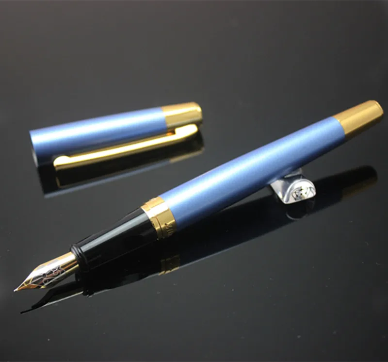 Buy High Quality gift pens Medium Nib 0.5mm Fountain Pen Brand Metal School