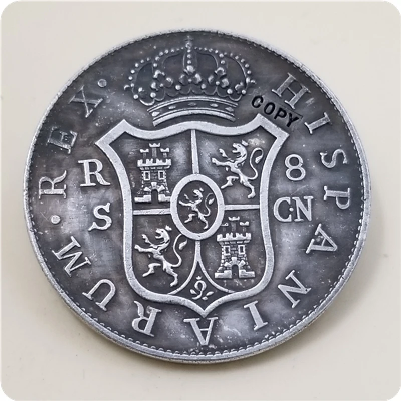 1803 Великобритания 8 Reales George III Coinage копия монеты Бесплатная доставка|Безвалютные