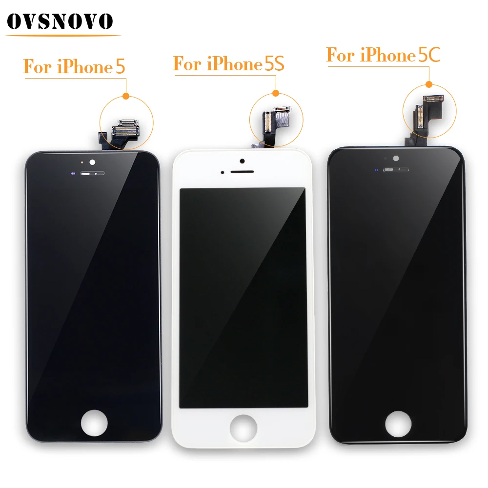 Сенсорный экран Ovsnovo для iPhone 5s ЖК-дисплей дигитайзер замена в сборе 5 5S 5C SE без