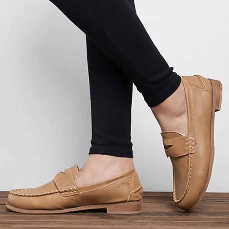Женская обувь на плоской подошве в стиле ретро; Весенняя женская обувь; кожаная обувь; удобная прогулочная обувь; женские лоферы; мокасины; коллекция года; женская обувь; большой размер 43