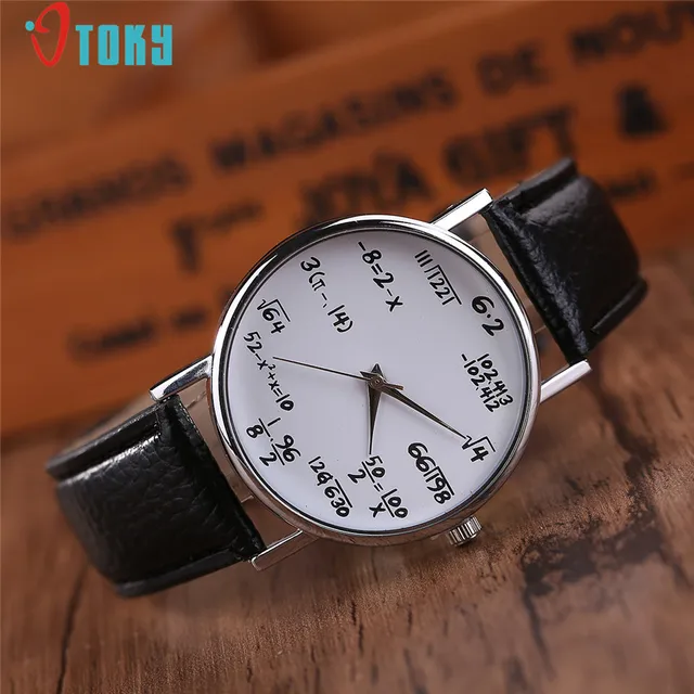 OTOKY Dressflow 1pc Men Women Math Caculation Printed Students Quartz Wrist Watc OTOKY Dressflow 1pc Men Women Math Caculation Printed Students Quartz Wrist Watc