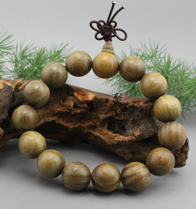 

12MM sandalwood WOOD Beads Buddhist Prayer Bracelet Mala x1 ML05