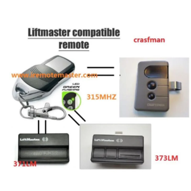 Пульт дистанционного управления LiftMaster 315 лм 10 шт.|Пульты ДУ| |