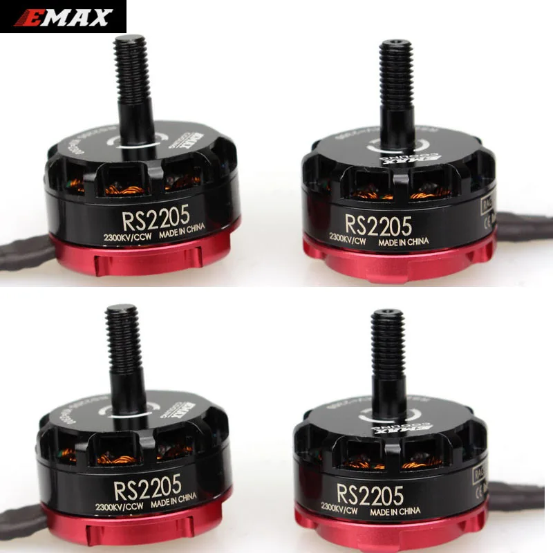 Goede 4 stuks partij Originele Emax RS2205 2300KV 2600KV Borstelloze Motor voor FPV Quad Racing QAV Ras 2 CW + 2 CCW + originele doos