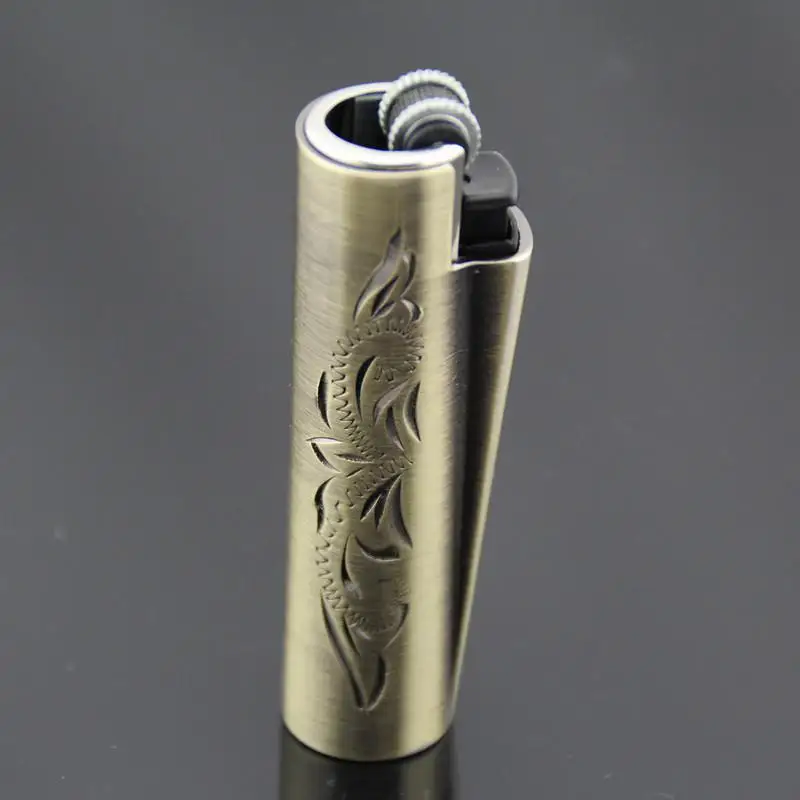 Gas refillable C1006 Round bronze carved metal inflatable wheel