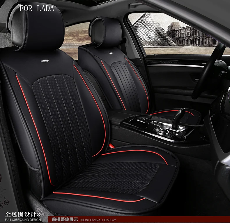 

BABAAI for Lada Granta Largus priora kalina small hole ventilate wear resistance PU leather Front&Rear full car seat covers