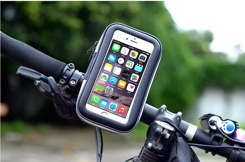 4,7 дюймов 5,5 дюймов держатель телефона Edge S8 для iPhone поддержка мобильного велосипеда держатель стенд Водонепроницаемый мото сумка