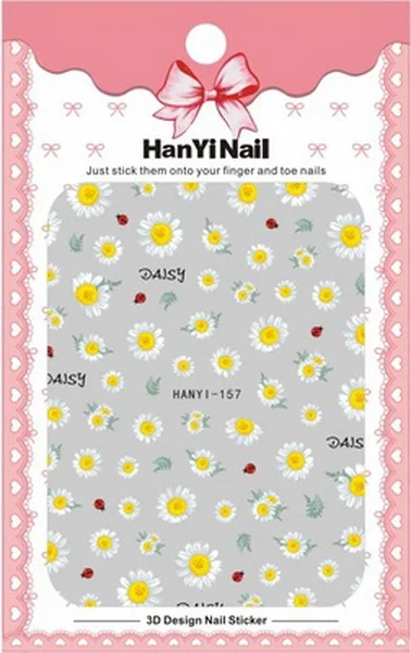 Ультра тонкий Nail Стикеры небольшие свежие цветы Daisy ногтей аппликация на клей прямой Стикеры s Переводные картинки перевода маникюр Советы - Цвет: Style-2
