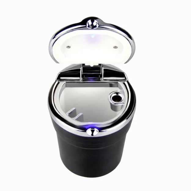 Универсальная черная светодиодная пепельница 3 цвета|ashtray car|led ashtraycigarette ashtray |