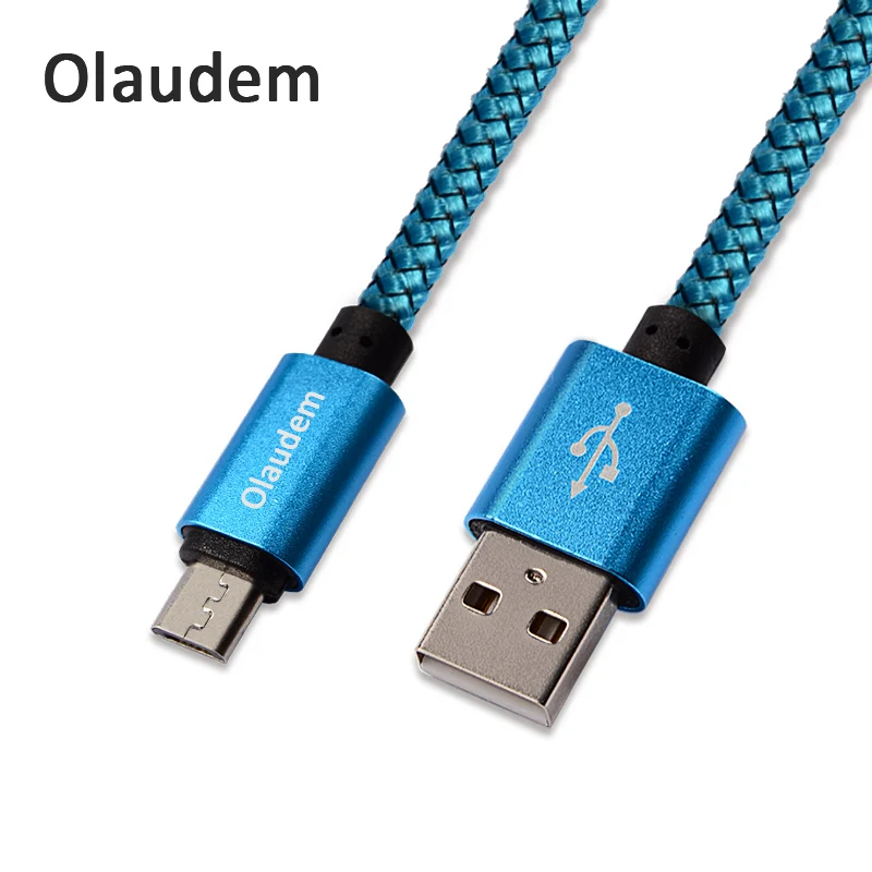 

Olaudem Mobile Phone Cables Android Micro USB Cable Fast Charging Nylon Braided Cable 1M Micro USB Data Cable CB028
