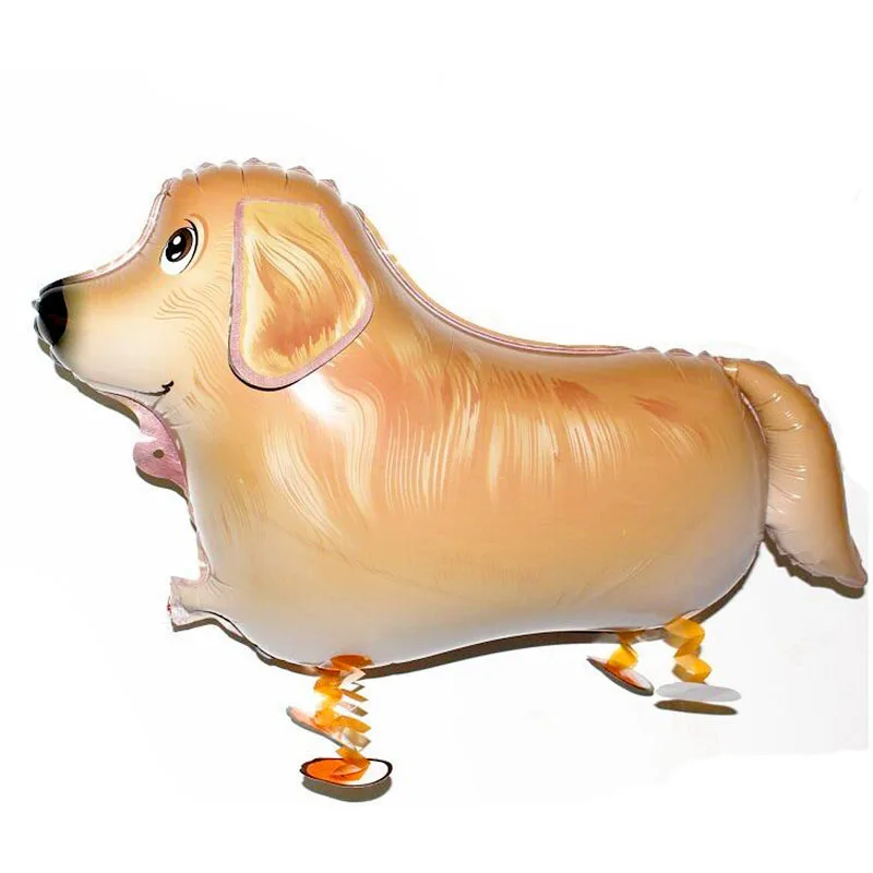 

KAMMIZAD Golden Retriever Balloons Walking Dog Helium 10pcs/lot Inflatable Children's Day Toy Birthday Party Gift For Kid Globos