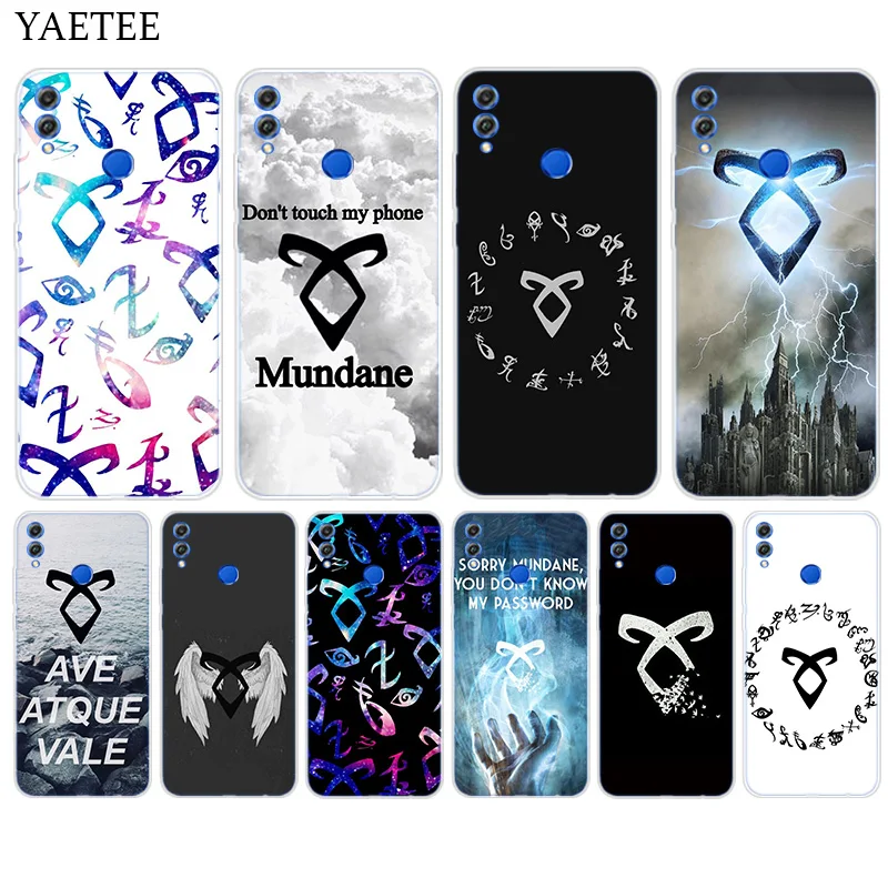 

Silicone Hull Case For Huawei Y7 Y6 Y5 Prime Pro Y9 2019 2018 Honor 8X 8C Play 9 10 lite View 20 V20 Cover Shadowhunters