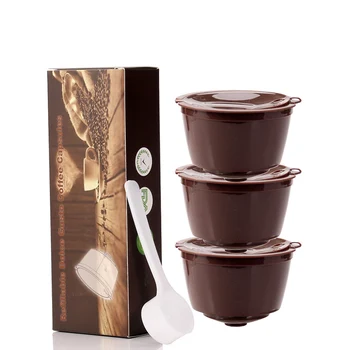 

Refillable Coffee Capsules Refilling More Than 200 Times Reusable Coffee Pods for Nescafe Dolce Gusto Brewers