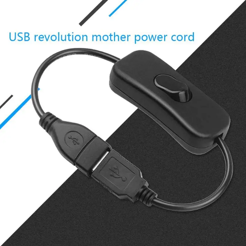 USB вкл/выкл переключатель 2 0 Мужской к женскому удлинитель Кабель 2A 28 см Медь