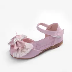 Детские сандалии; коллекция 2019 года; летние модельные туфли для девочек; обувь принцессы с цветочным рисунком для девочек; дышащие сандалии