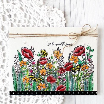 

Flowers in Clusters Clear Stamps for DIY Scrapbooking DIY Craft Making Decoration Transparent Stempels New 2019 Silicone Seal