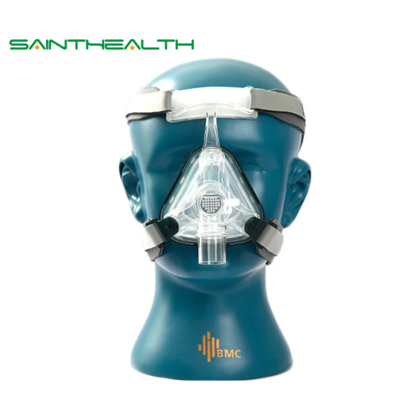 

NM1 Nasal Mask For CPAP Machine Use Sleep Snoring OSAS Therapy Size SML With Belt Cushion Clips Easy Cleaning Connect Hose