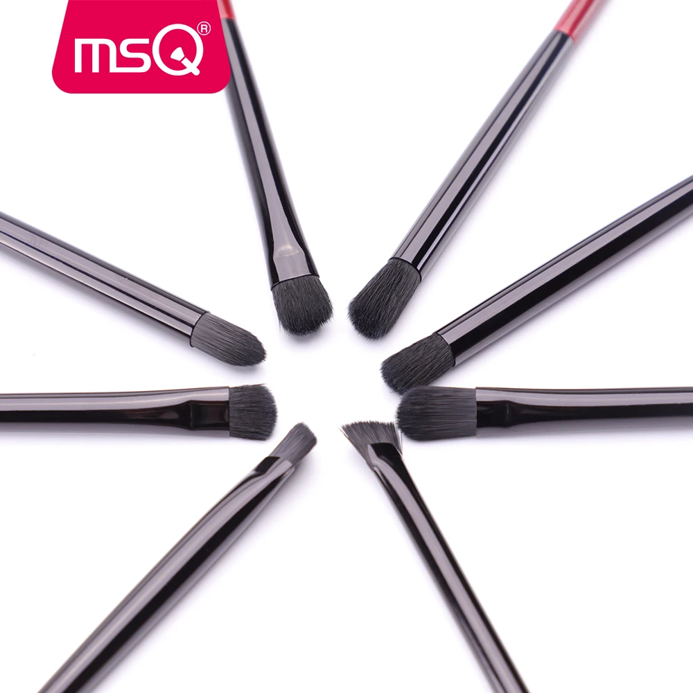 Набор профессиональных кистей для макияжа MSQ 15 шт. искусственная основа тени век