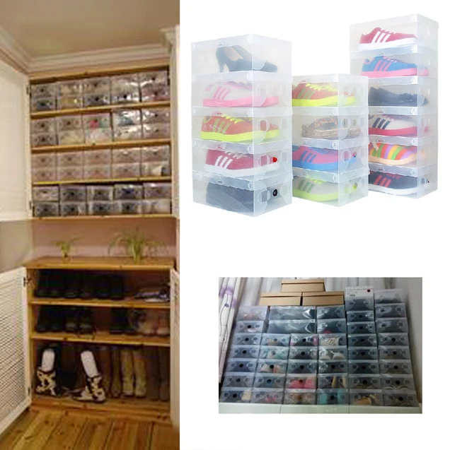 Online Get Diy Shoe Organizer Aliexpress Alibaba Group 10pcs Lot Foldable Plastic Shoe Storage Bo Stackable Tidy Organizer Holder Easy Diy Hot