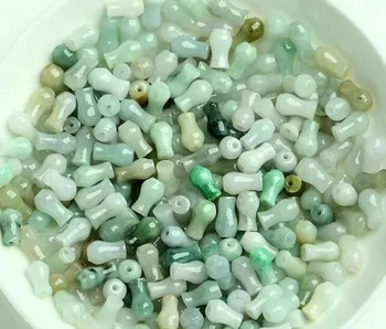 

Natural a cargo jade beads DIY accessories jade beads scattered small jade vase LeBron beads wholesale