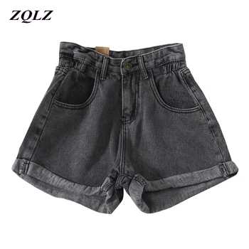 

Zqlz Fashion High Waisted Denim Shorts Women Summer Loose Vintage Casual Sexy Jeans Woman Shorts Spring Autumn