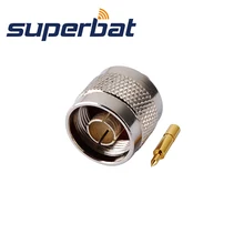 Superbat 10 шт. N разъем под пайку Мужской Разъем припой для полужесткой. 14" кабель, RG402