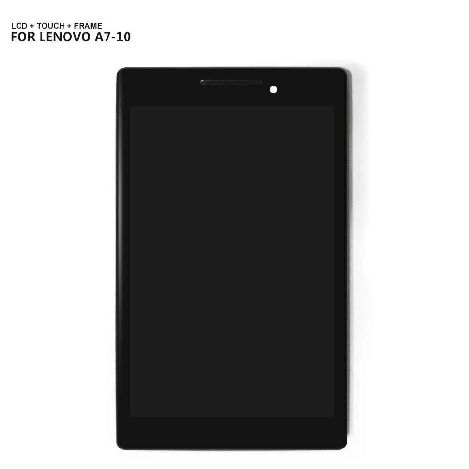 Для lenovo Tab 2 A7-10 A7-10F A7-20 A7-20F ЖК-дисплей дисплей с сенсорным экраном дигитайзер Стекло в сборе с рамкой бесплатные инструменты