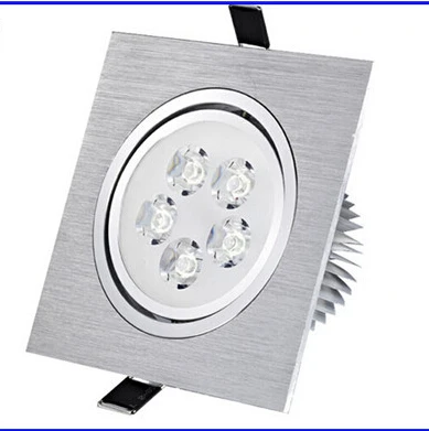 Светодиодный светильник, квадратный, 3 Вт, 5 Вт, 7 Вт, светодиодный светильник, Встраиваемый светодиодный потолочный светильник, светильник для внутреннего AC85-265V