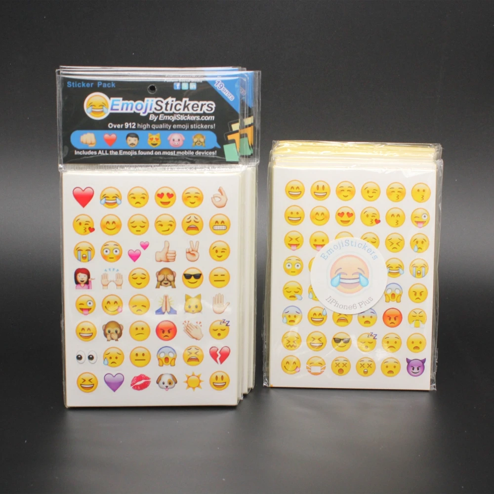

20pcs/lot Die Emoji Smile Sticker for for notebook, message Stickers High Quality funny*creative