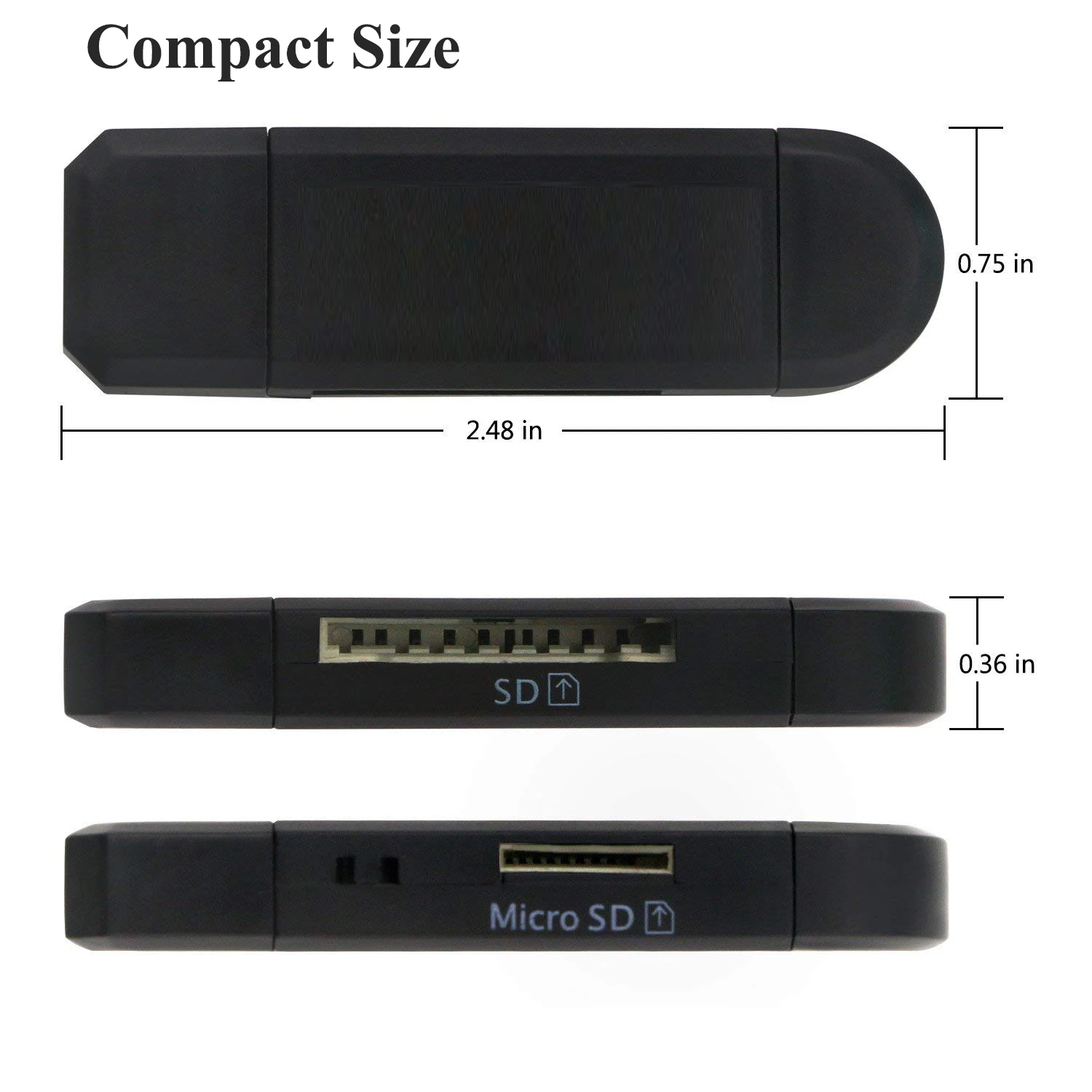 Micro USB OTG кардридер для Huawei Honor 8X Max P Smart + Nova Enjoy 8 Plus / 7 MediaPad T1 10 M3 Lite|Переходники и