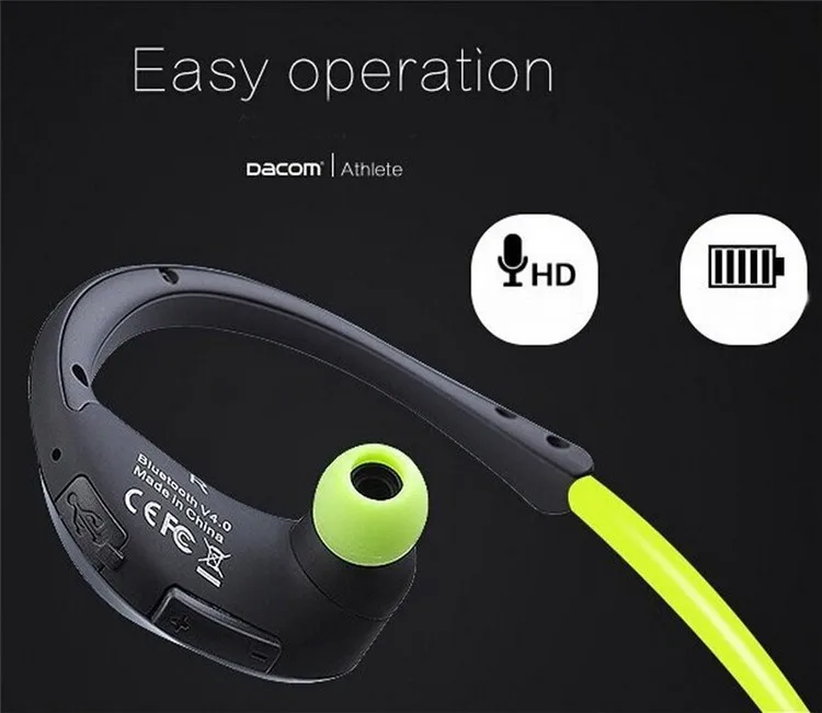 DACOM Беспроводные спортивные наушники L05 Спорт Bluetooth бас гарнитура стерео наушники с микрофоном IPX7 водонепроницаемый для смартфонов