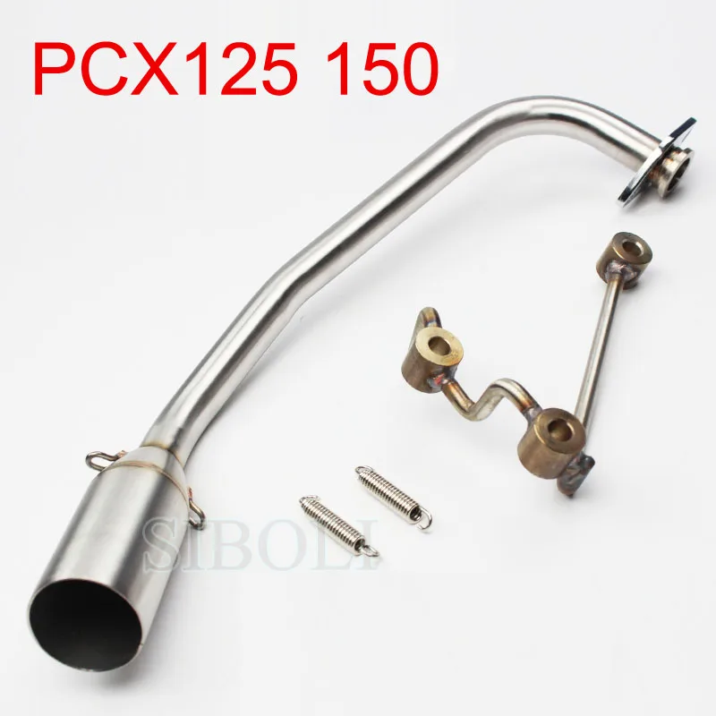 PCX125 PCX150 выхлопная Передняя труба мотоцикла без выхлопной трубы для HONDA PCX125 PCX150 скутер выхлопной AK095