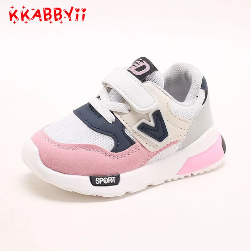 

Sport Children Shoes Girls Sneakers 2018 New Spring Net Breathable Fashion Boys Shoes Soft Outdoor Running Shoes For Boys Girls