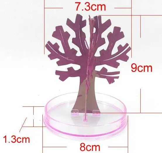 Визуальная Волшебная искусственная Сакура деревья декоративные Выращивание DIY бумажное дерево подарок новинка детская игрушка цветок дерево