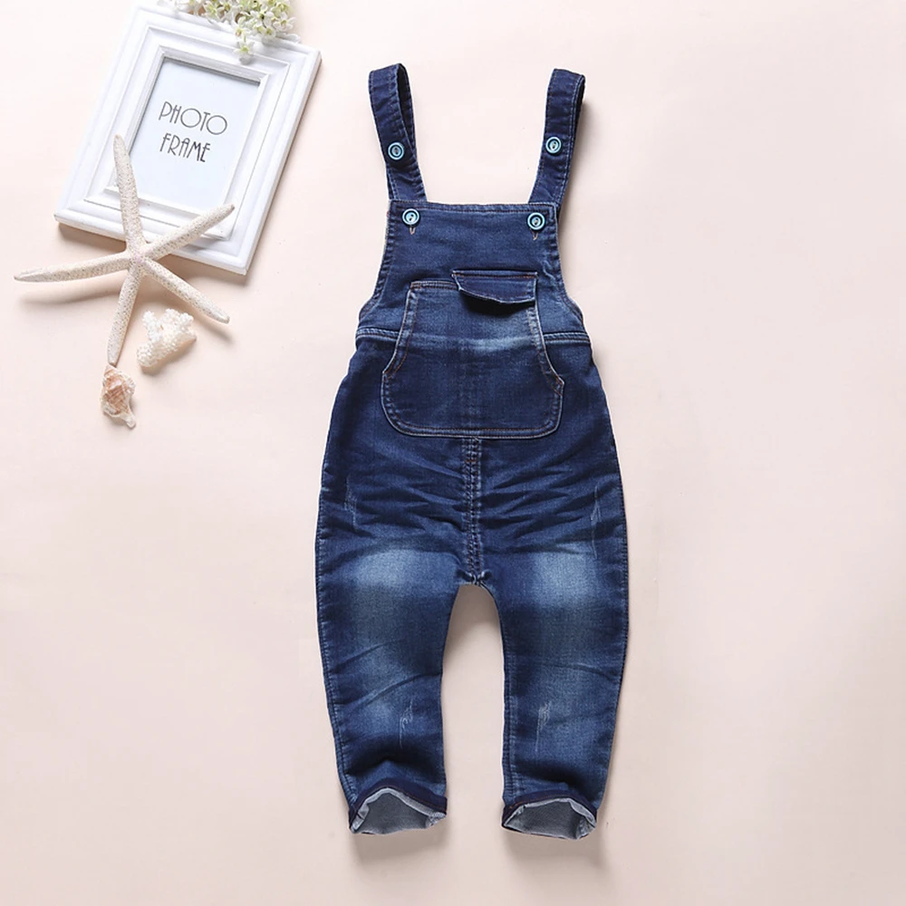

12m-5t Kids clothing Cotton Baby Long Pants Overalls Girls Boys Jeans Jumpsuit Children Rompers Toddler Clothes High Quality 892