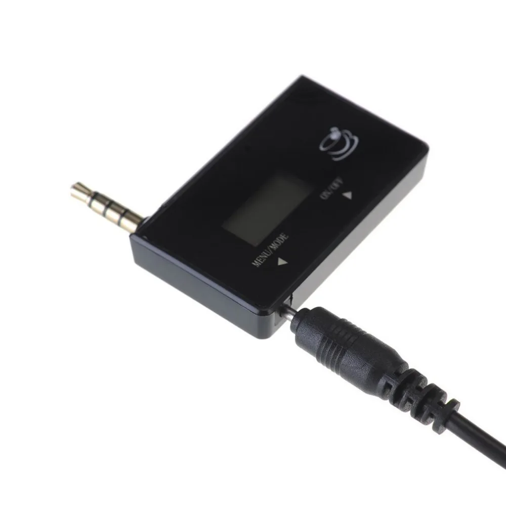 new Wireless Mini FM Transmitter Car MP3 Player Display Music Audio For Mobile Phones Tablet PC MP3 Player Receiver Hot