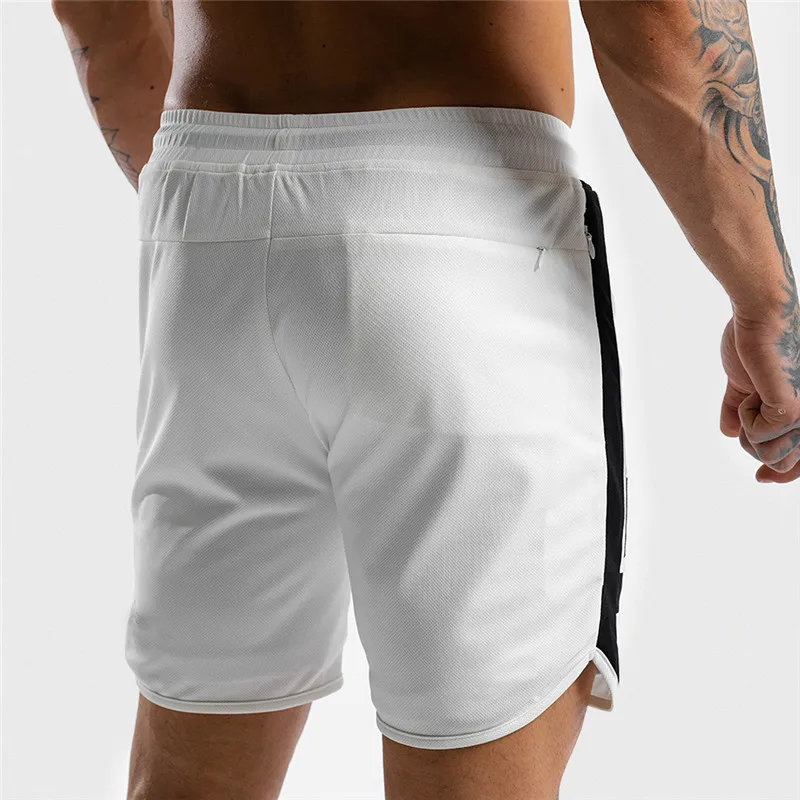 Новые модные мужские шорты, мужские повседневные белые шорты для бега, бодибилдинга, спортивные штаны для здоровья, фитнеса, мужская одежда