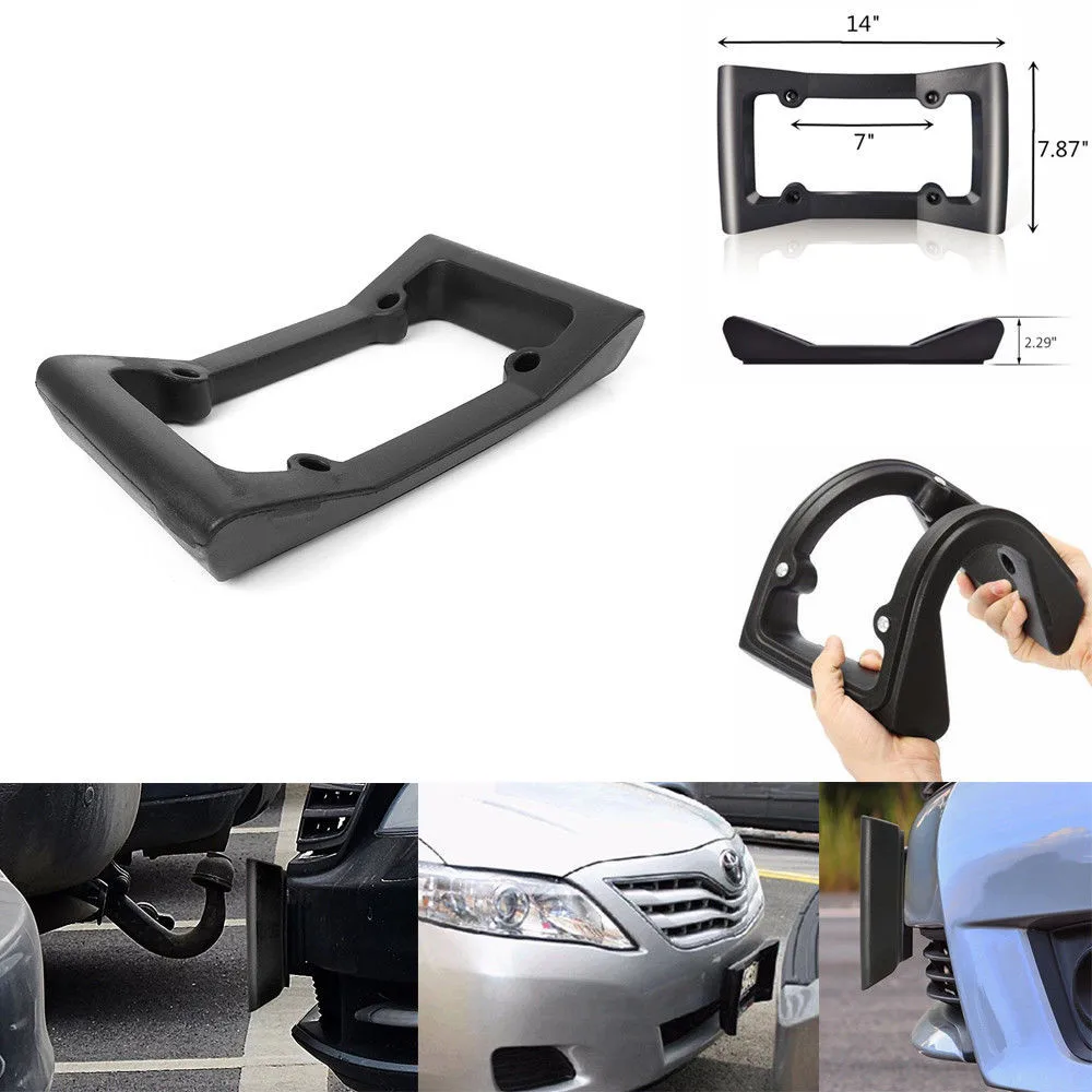 Car Front Bumper Guard & License Plate Protector Frame (Universal)