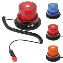 2016 Nuevo Azul Rojo Amarillo 12 V LED Car Truck Lámpara de Flash Beacon Estroboscópico de la Emergencia Luz De Advertencia Magnética