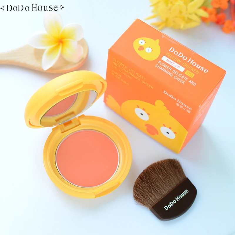 Цена Новое поступление Румяна для лица Палитра Макияж матовая Румяна косметическая пудра Professional Cute Pink Cheek с кисточки наборы Rouge корейская космет...