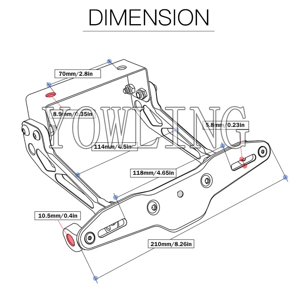 Кронштейн номерного знака мотоцикла держатель номерного знака Рамка номерного знака для honda CRF250R CB1100 DN-01 CBR250R 2011