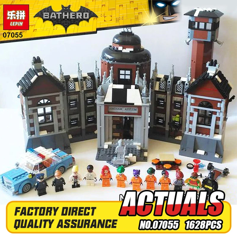 

New Lepin 07055 Genuine Batman Movie Series THe Arkham`s Lunatic Asylum Set Building Blocks Bricks Toys 70912