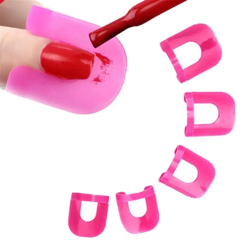 26pcs Nail Polish Anti Overflow Clip Manicure Shield Protectorin Nail