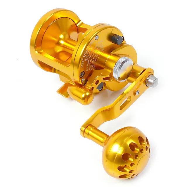 Cheap Free shipping / Full Metal Boat Reels HS 15W offshore boat fishing drum / jig trolling / fishing iron wheel right hand silver