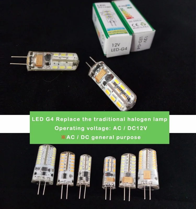 Мини g4 светодиодный светильник 3014 Светодиодный лампы 5 Вт AC DC 12 В светодиодный G4 SMD свет 360 Угол луча люстра свет заменить Галогенные G4 Лампы