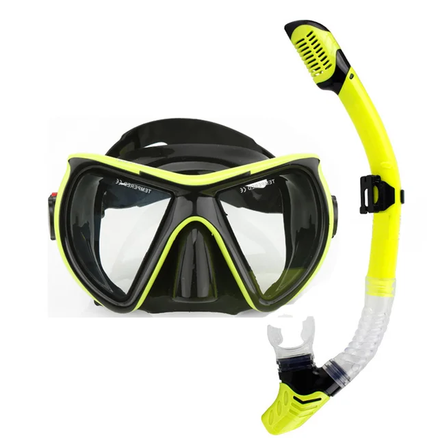 Wide adult diving mask and snorkel set Top snorkel gears and dive
